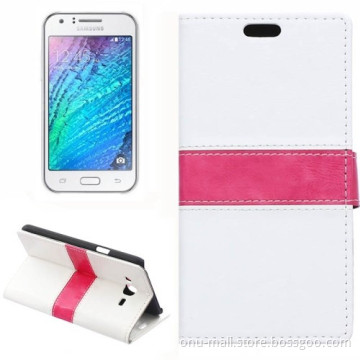2015 Wholesale Price Wallet Leather Flip Cover for Samsung Galaxy J7 Case